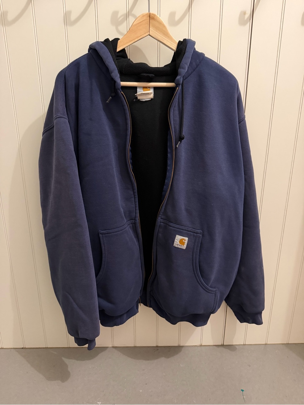 Carhartt Navy Thermal Hooded Zip Jacket